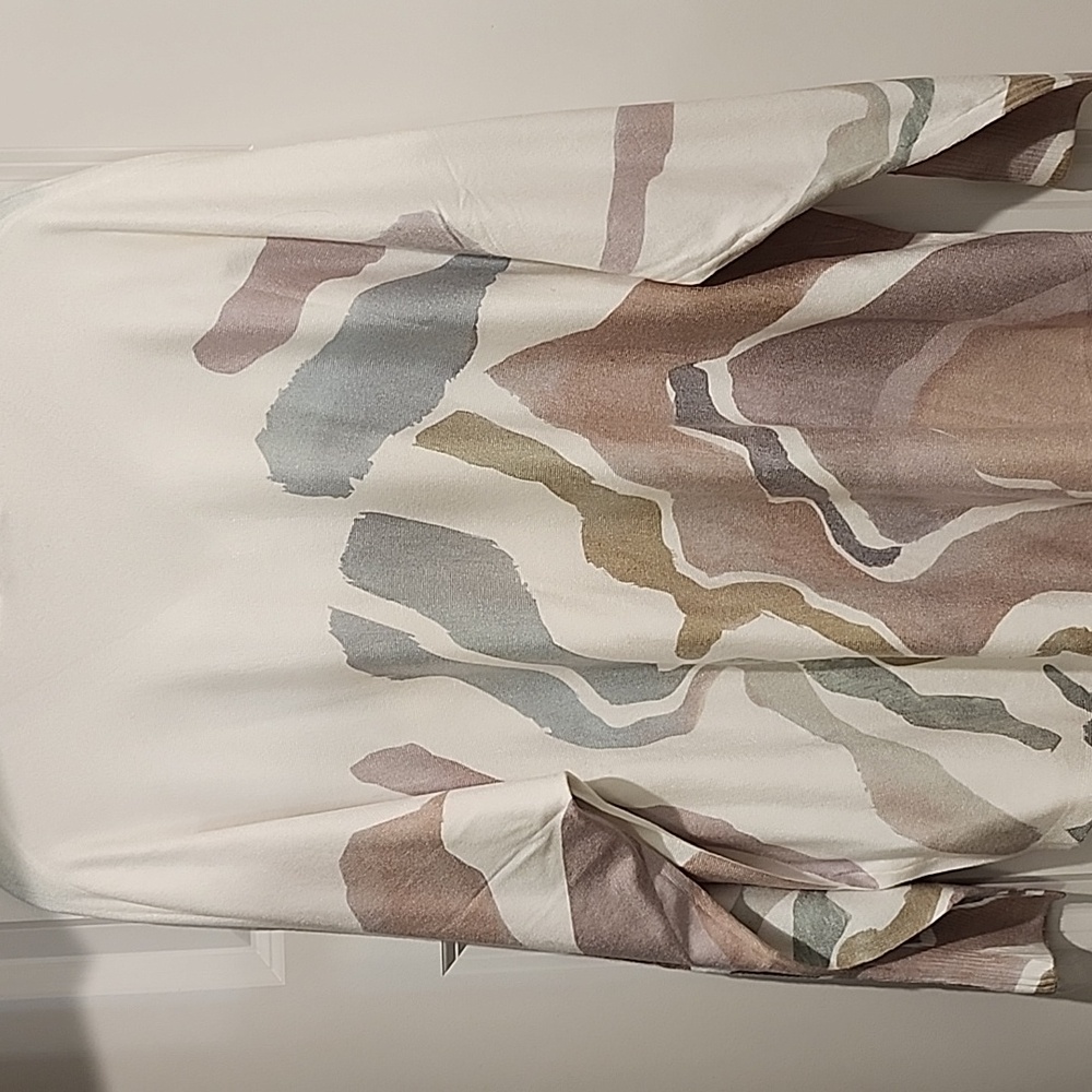 Vila Milano Abstract Patterned Lightweight V-Neck… - image 8